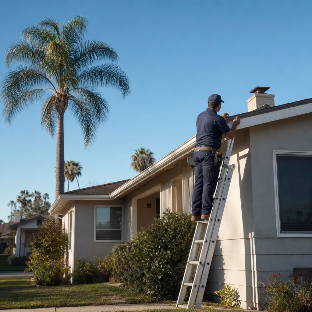 Pre-purchase roof inspection in Los Angeles before a home sale