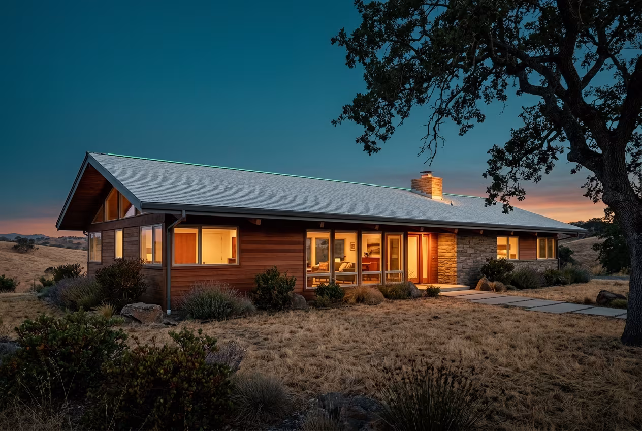 Roofing Woodland Hills: a new roof on a low-pitched mid-century ranch home